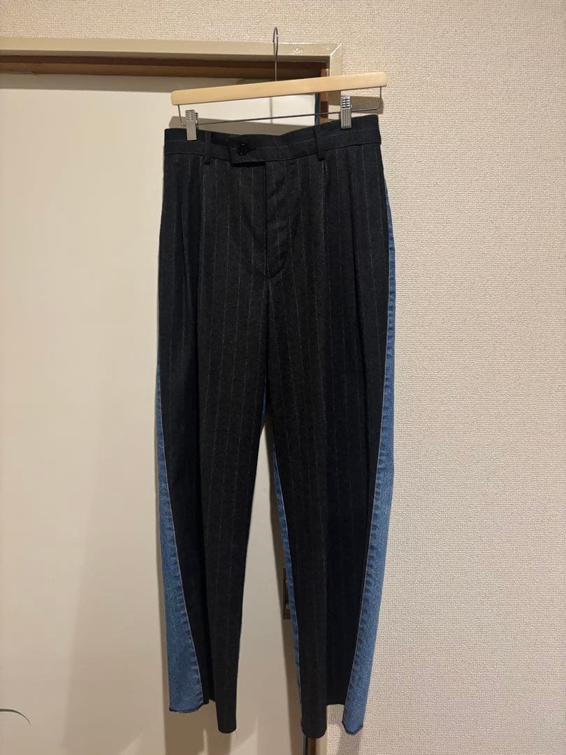 INSCRIRE / Combine Two Pants デニムドッキングパンツ