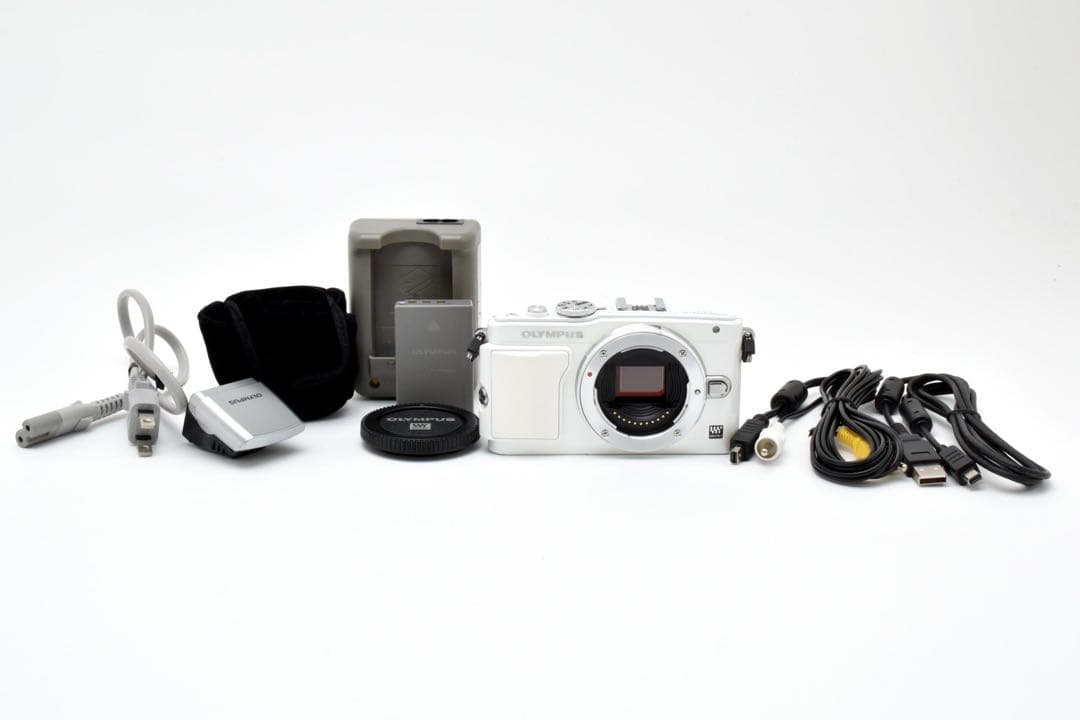OLYMPUS E-PL6 ミラーレス一眼 ホワイト
