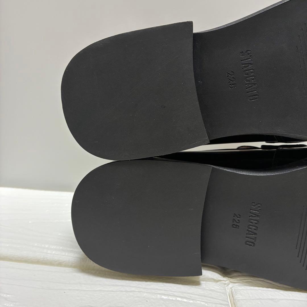 ★未使用級★STACCATO ミニマルパールローファー