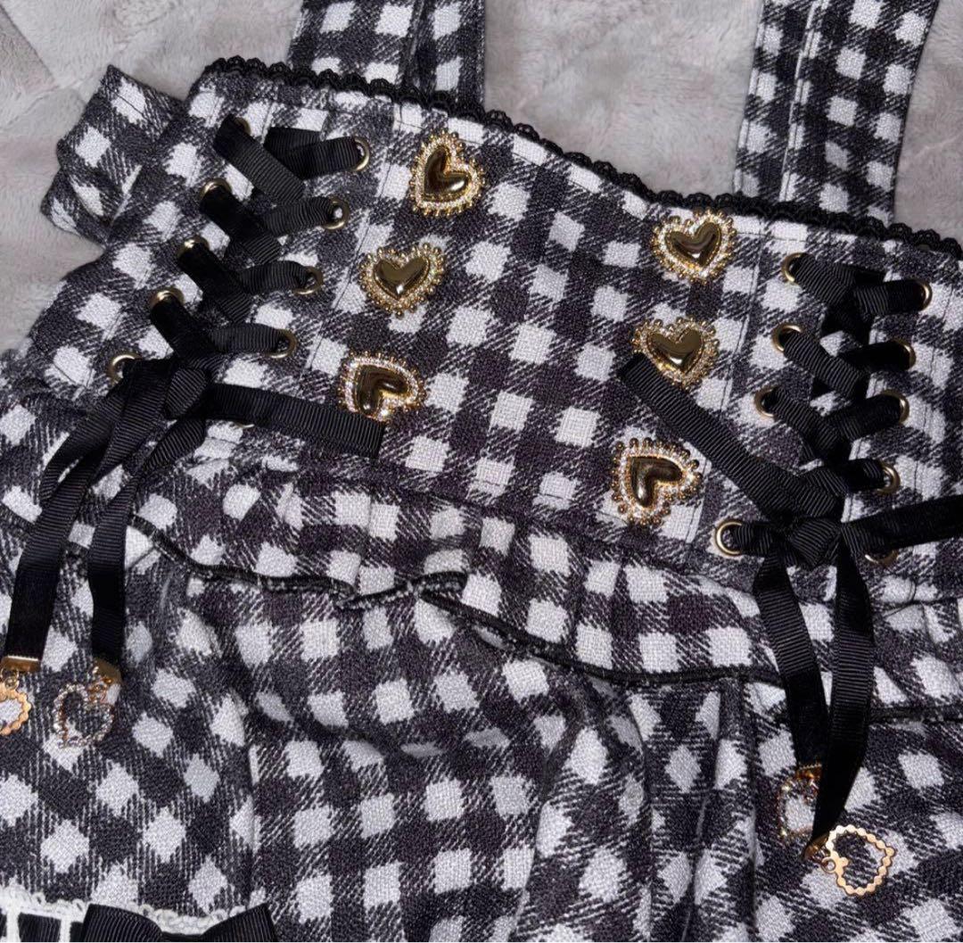 はしごリボンギンガムティアードスカパン