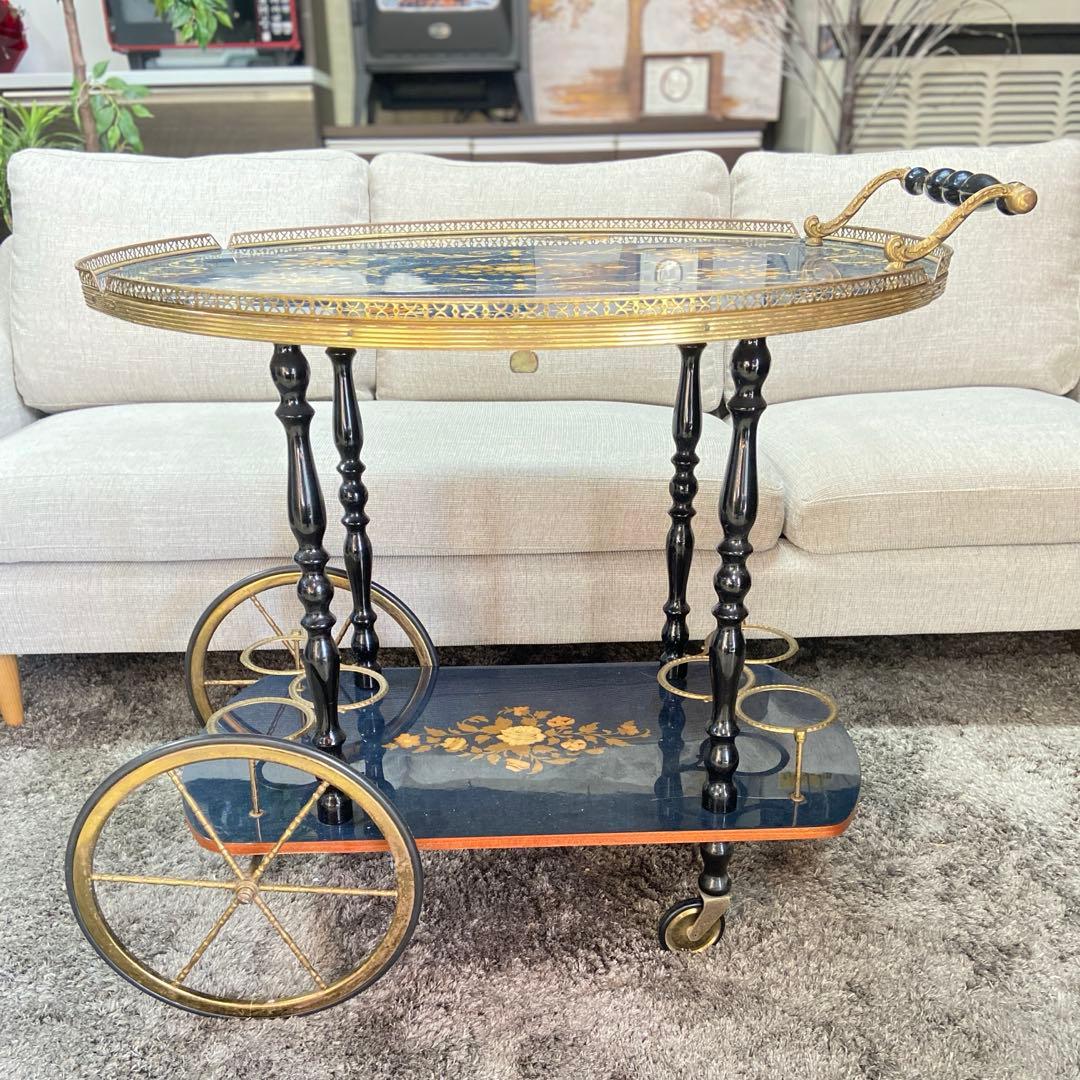 イタリア製 キッチンワゴン ティーワゴン サービスワゴン バタフライ