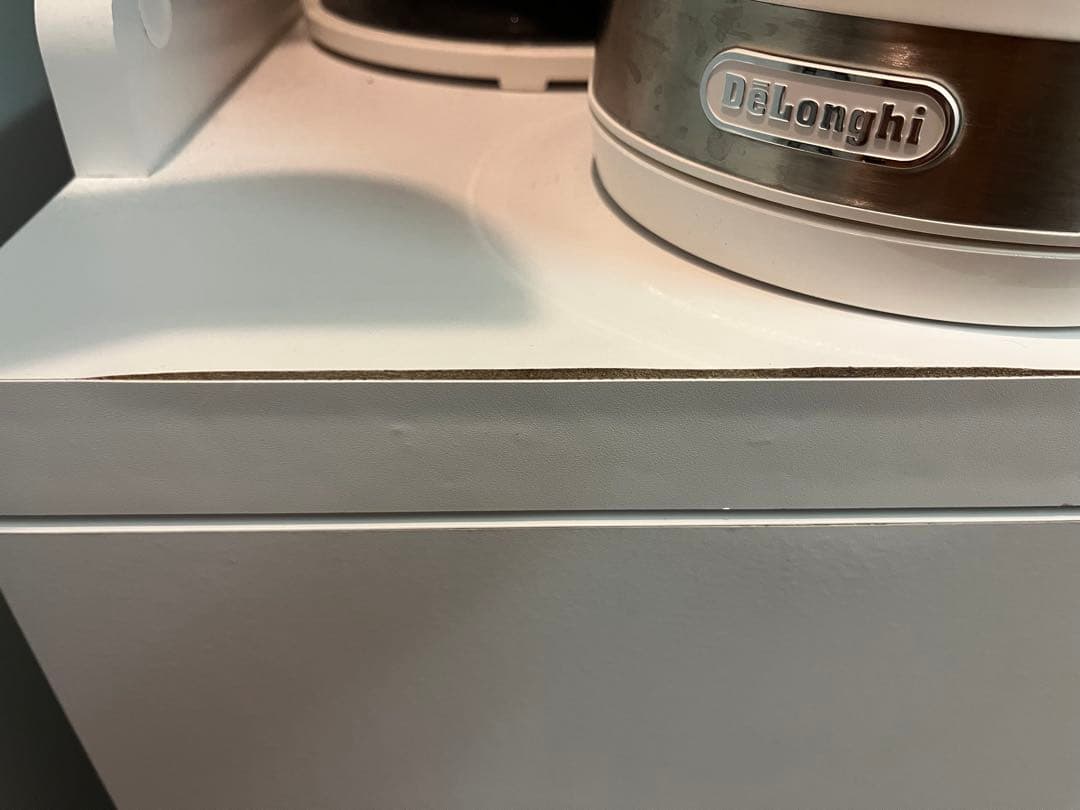 【短期間使用】LOWYA(ロウヤ) キッチンボード　90幅　ホワイト　組立済み