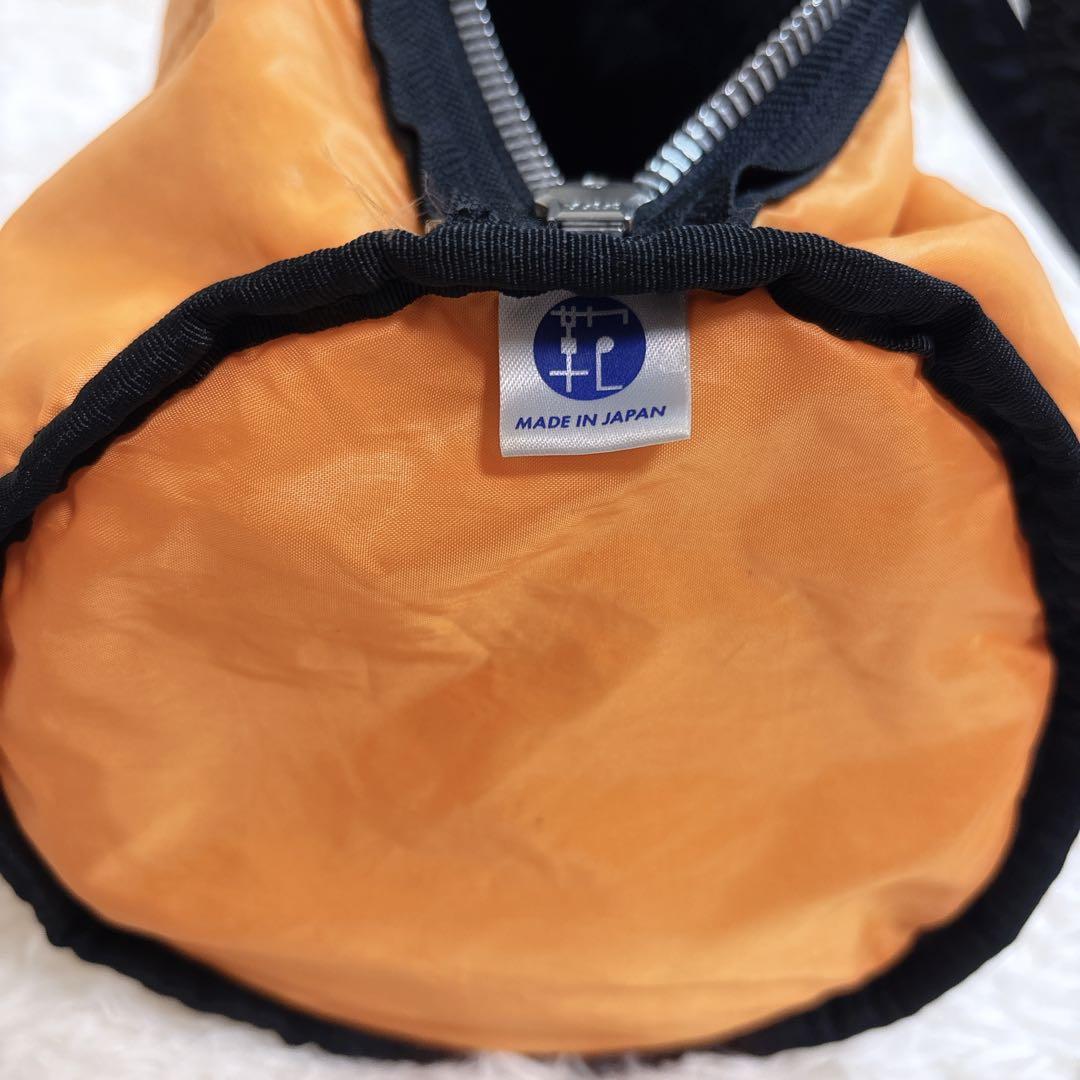 美品 PORTER ポーター ブラック ドラムバッグ ミニボストンバッグ 黒