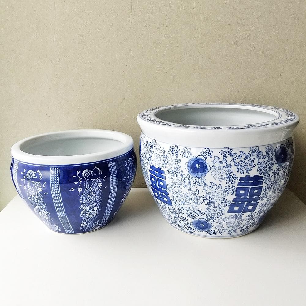 シノワズリ　染付鉢 2点セット
