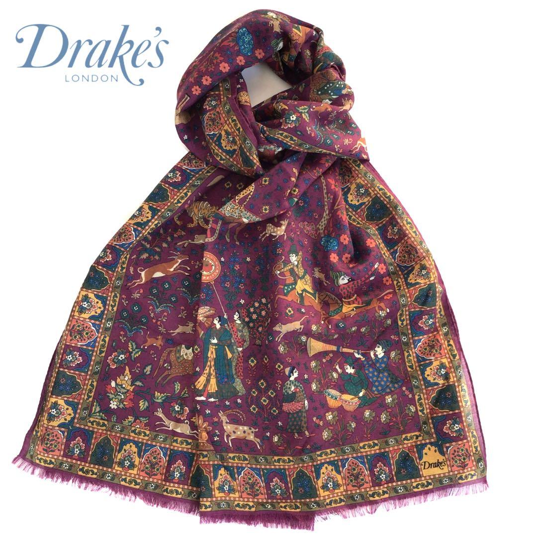 【新品タグ付き】Drake's スカーフ ムガルハンター❁アナトミカ 西口修平