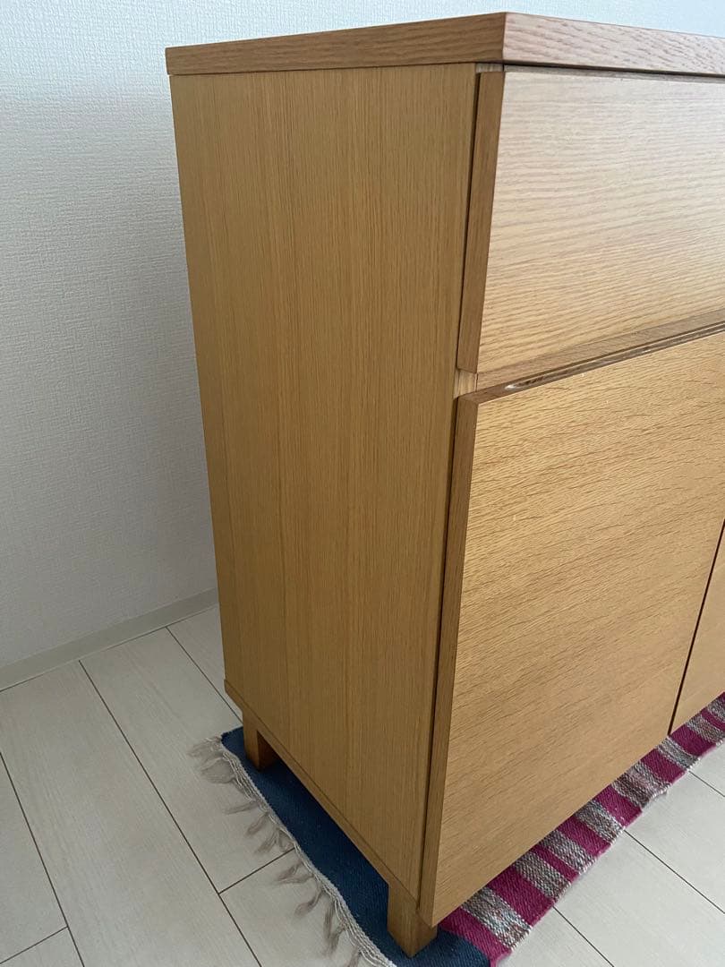 masacosama専用　無印良品　廃盤食器棚 オーク材キャビネット
