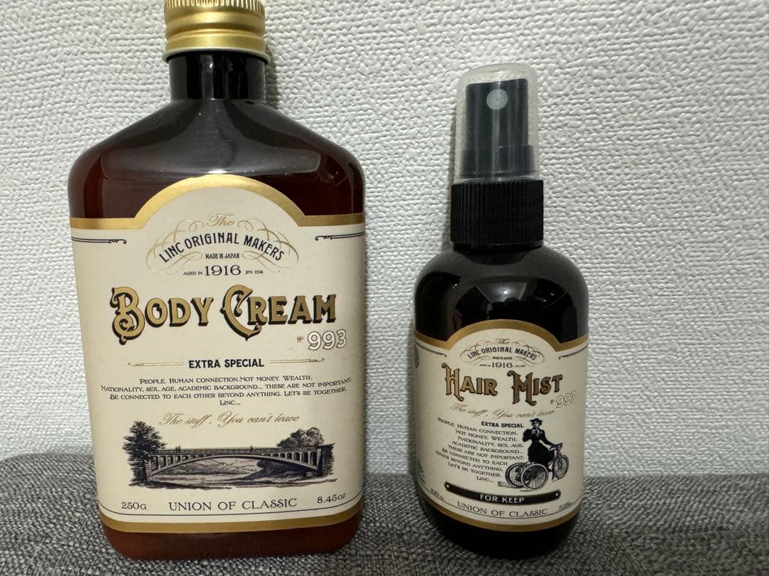 LINK ORIGINAL MAKERSボディクリーム　ヘアミスト