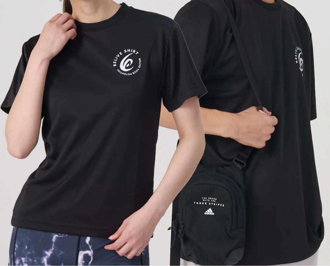 リライブシャツスポーツ　ユニセックス　ブラック　サイズ3L　　(正規品)