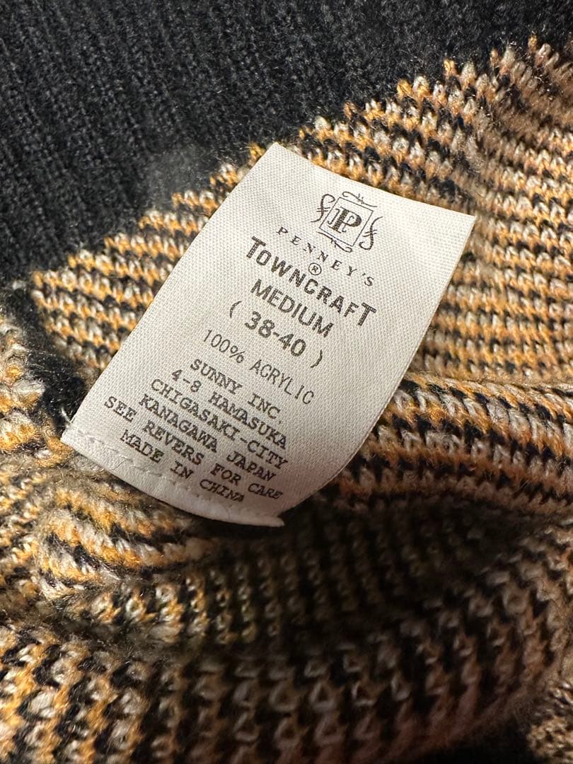 美品タウンクラフト　フラワーニット　花柄ニット　オーバーサイズ　モヘア　Mサイズ