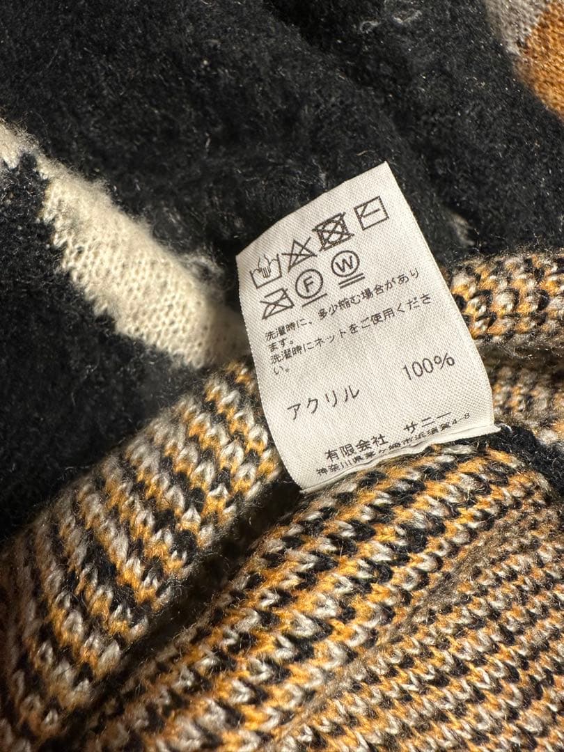 美品タウンクラフト　フラワーニット　花柄ニット　オーバーサイズ　モヘア　Mサイズ