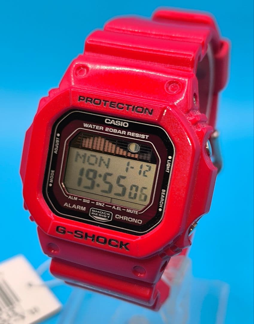 未使用に近いG-SHOCK GLX-5600 G-LIDE レッド
