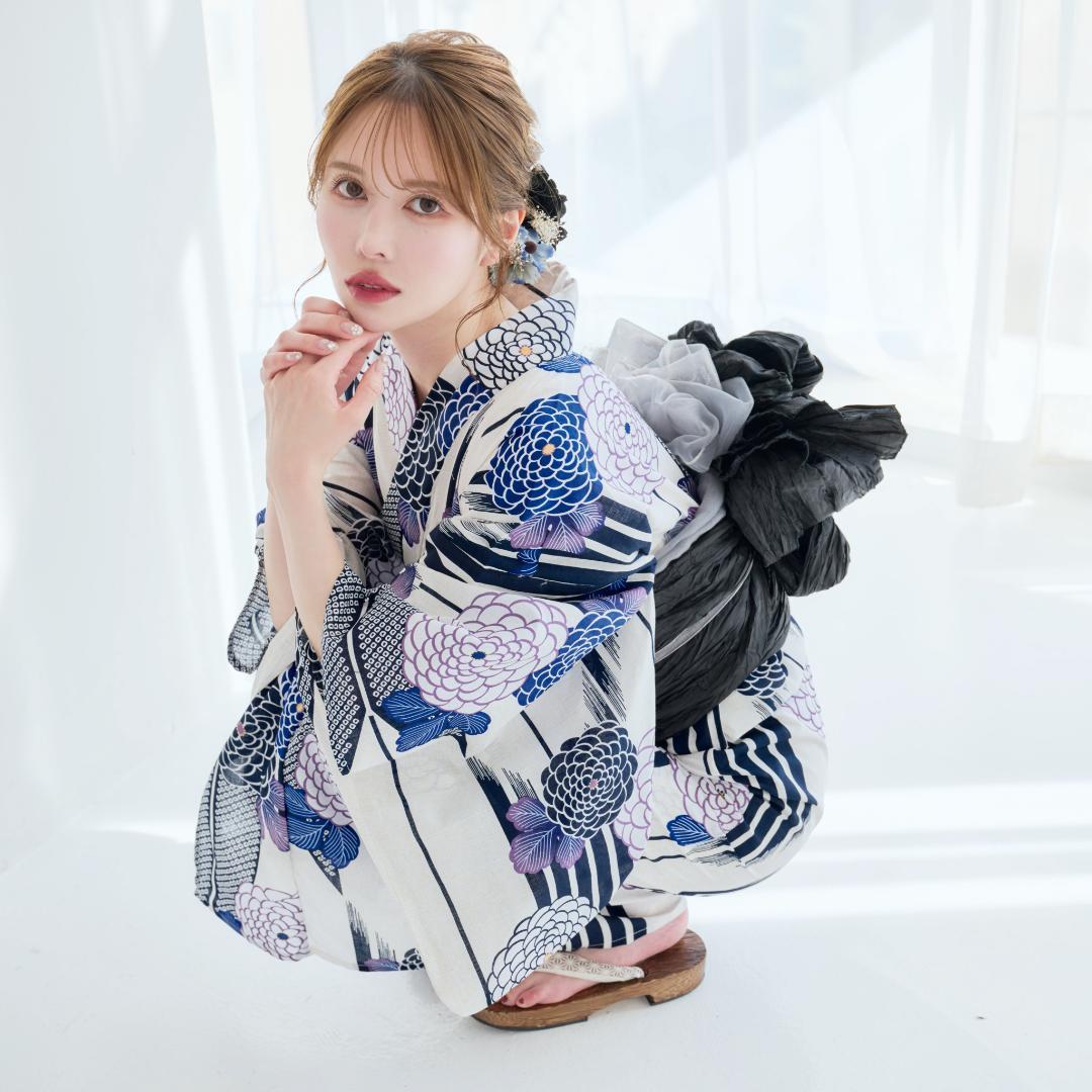 新品 浴衣 セット 浴衣セット ゆかた レディース 大人 あじさい Y5-14