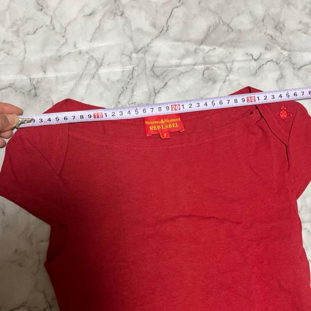 【美品】Vivienne Westwood ワインレッド 変形Tシャツ サイズ2