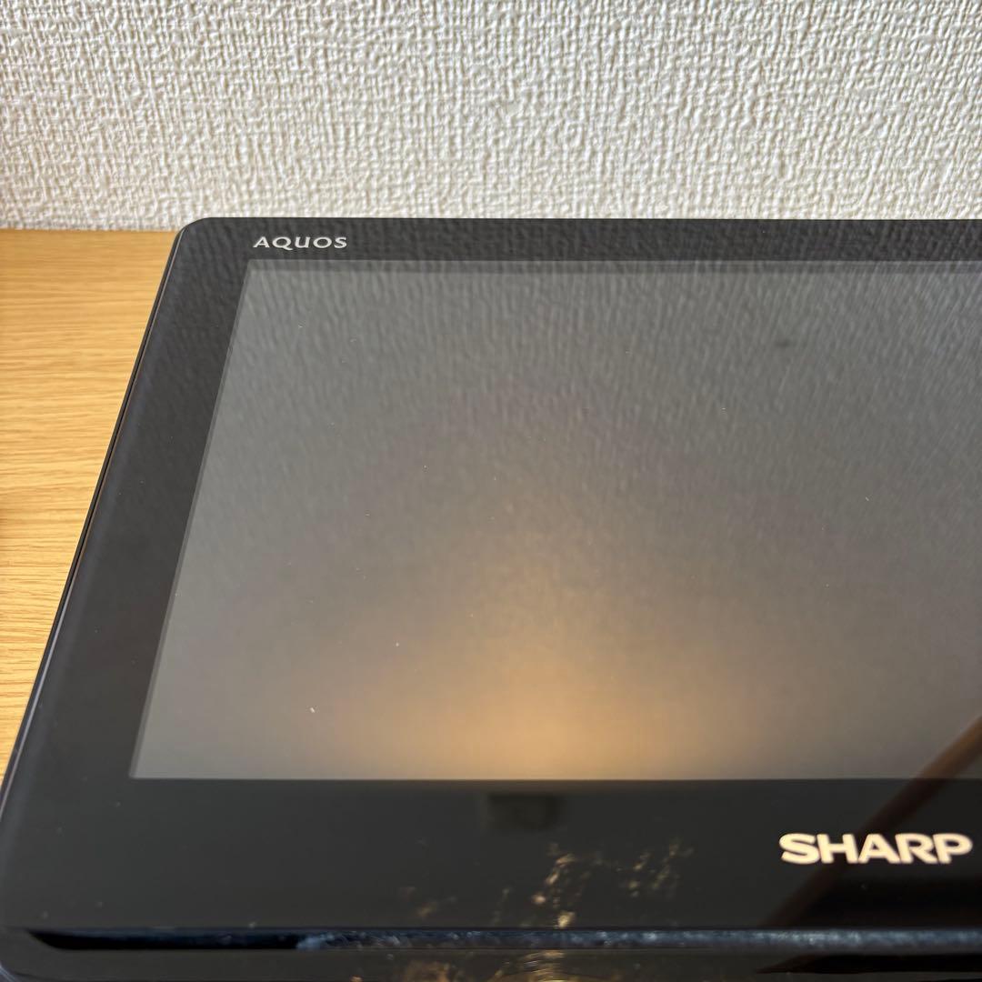 【美品】シャープ ポータブル液晶テレビ AQUOS ブラック 2T-C12AF