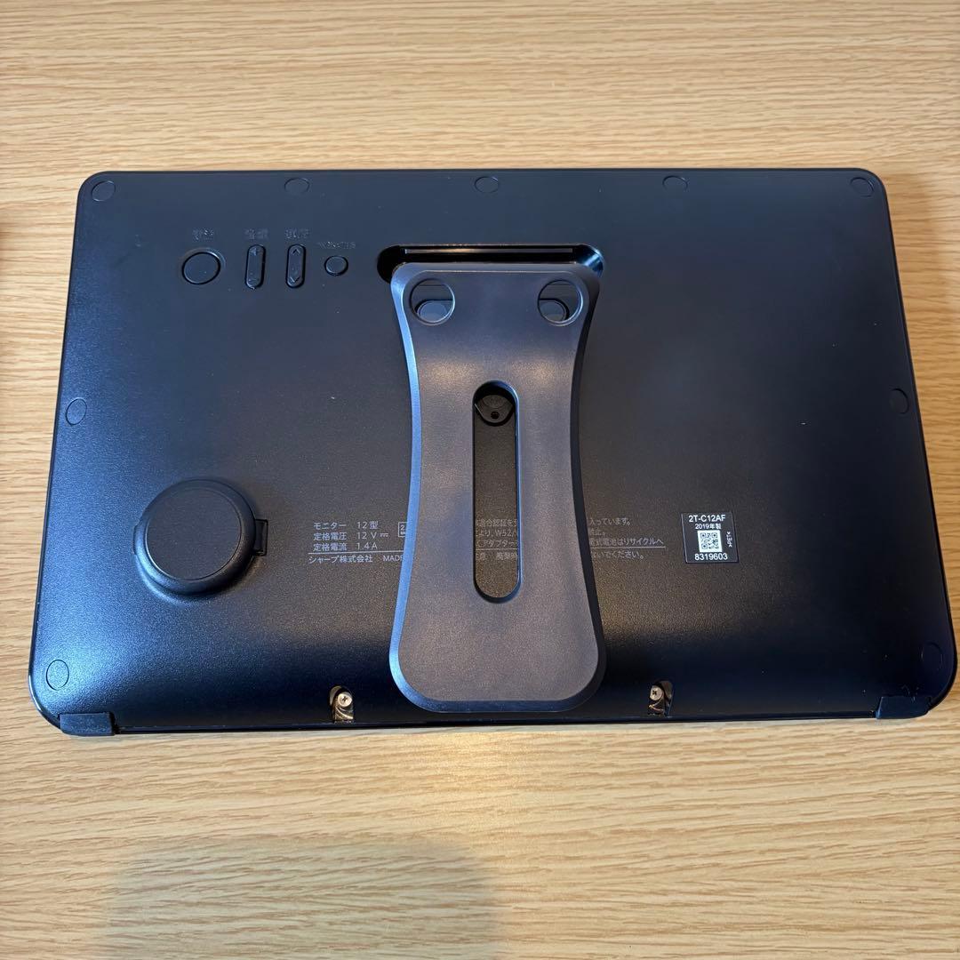 【美品】シャープ ポータブル液晶テレビ AQUOS ブラック 2T-C12AF