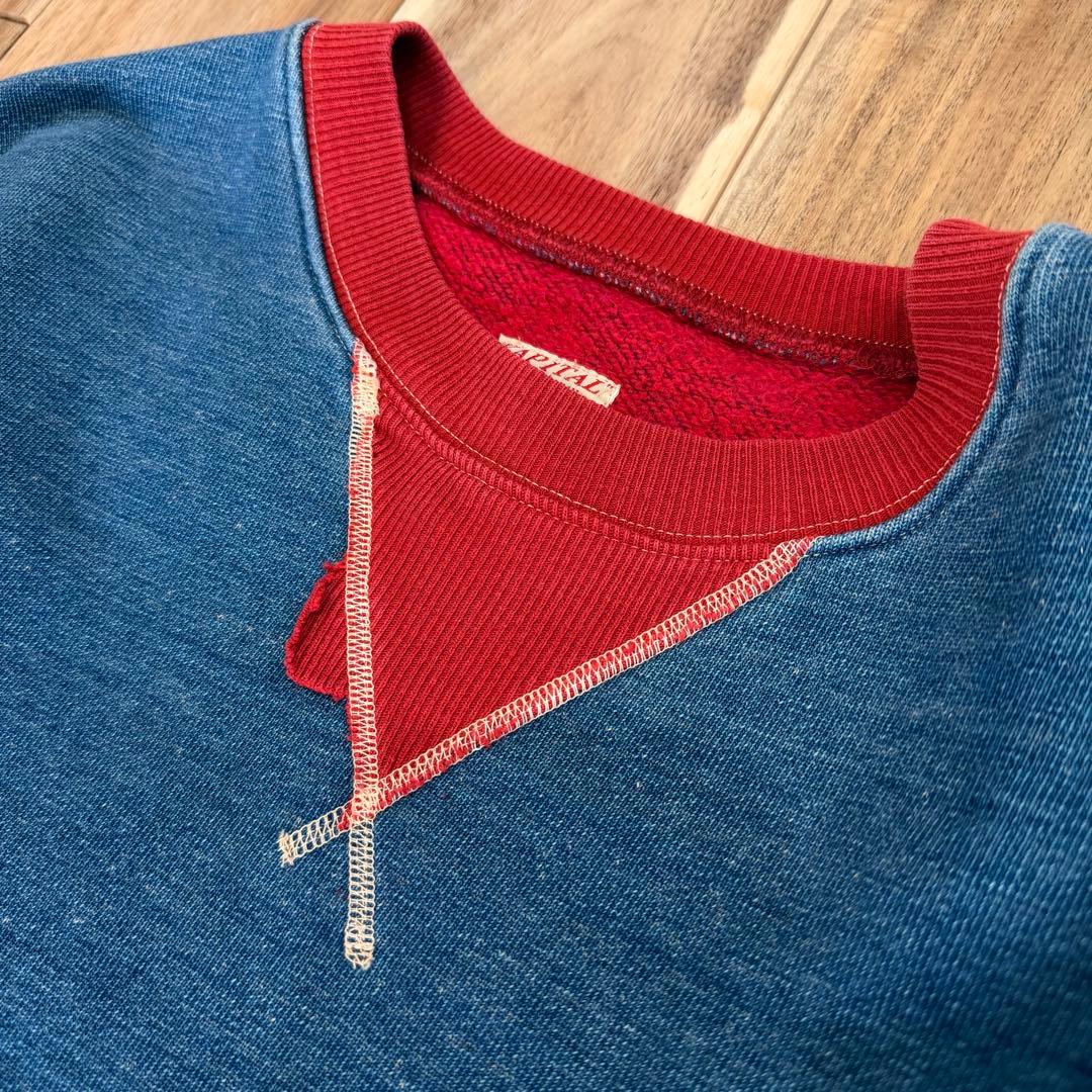 ア*ラ様 希少美品Kapitalキャピタル インディゴ染スウェットシャツ サイズ