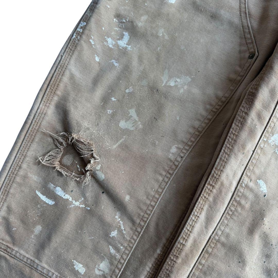 カーハート ダブルニーペインターパンツ ボロ ペンキ ワークパンツ USA 古着