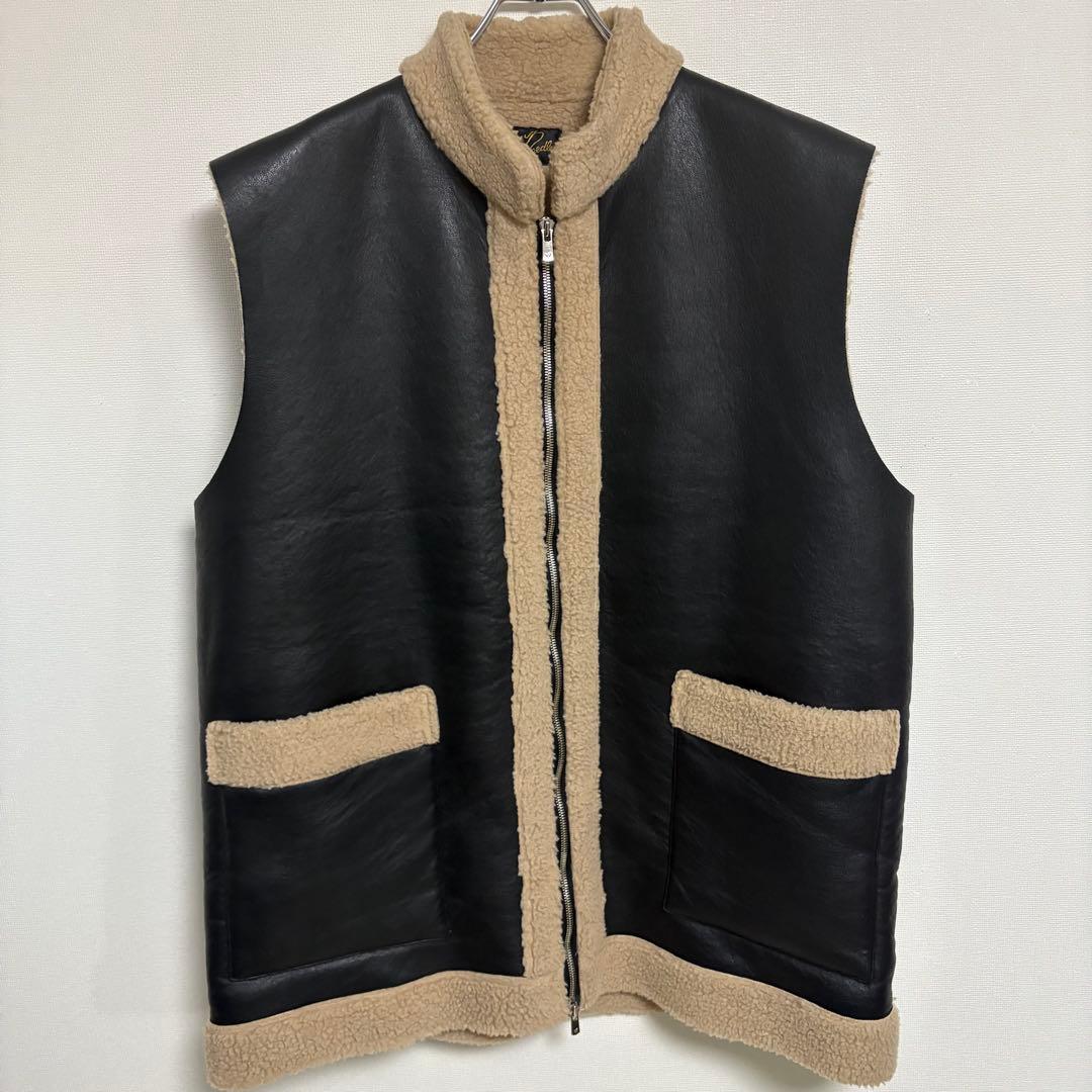 【極美品】ニードルス フェイクムートン チベタンベスト Ｌ