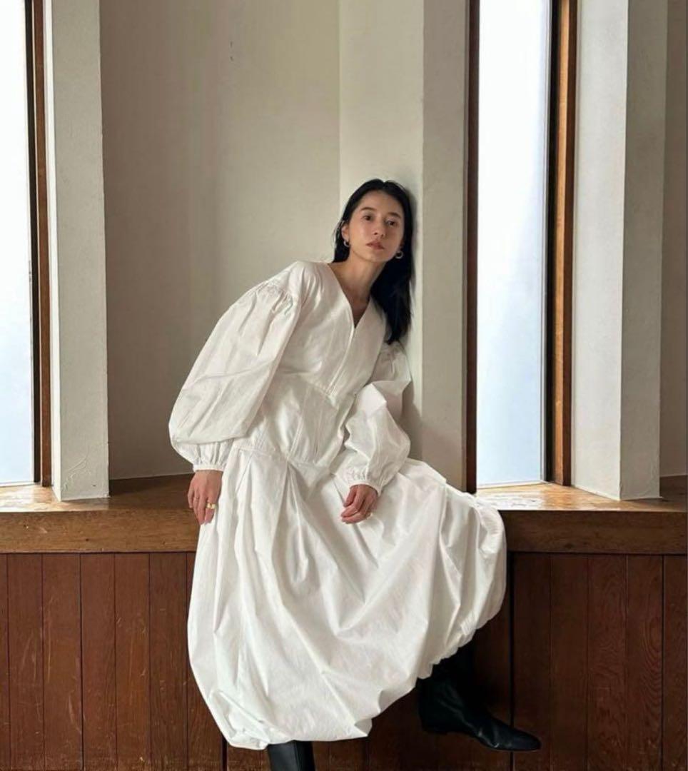 ワンピース CLANE FRONT ZIP BALLOON ONEPIECE