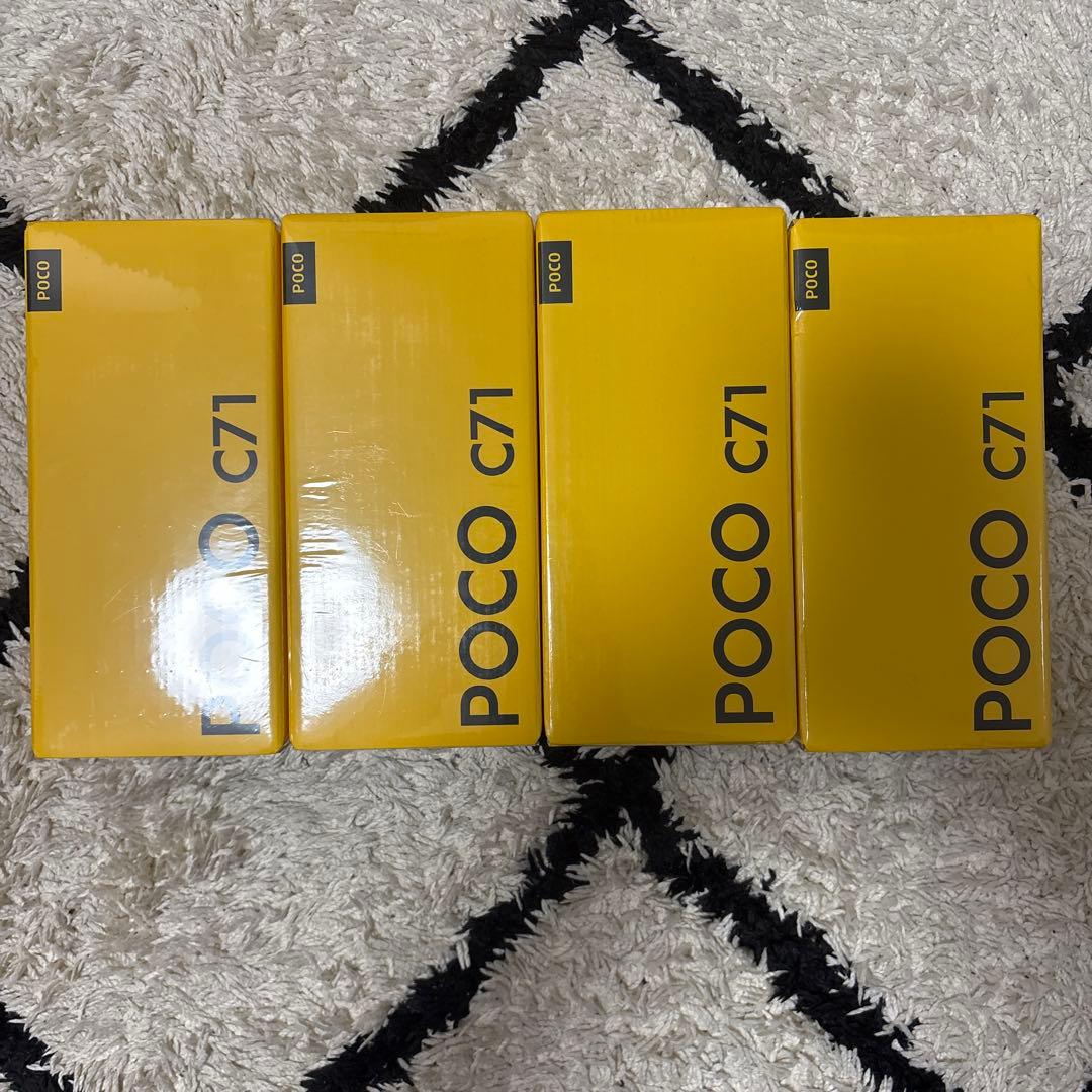 POCOC71ブラック 4GB128GB SIMフリー4台セット