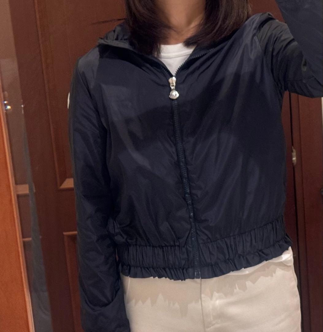 美品モンクレール⭐︎12A152㎝ネイビーナイロンブルゾン