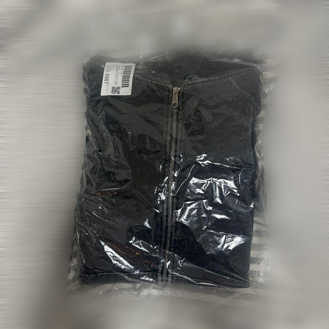 黒*音様 REFLEM/レフレム ファー付きクロス刺繍ZIPパーカー/ジップアッ