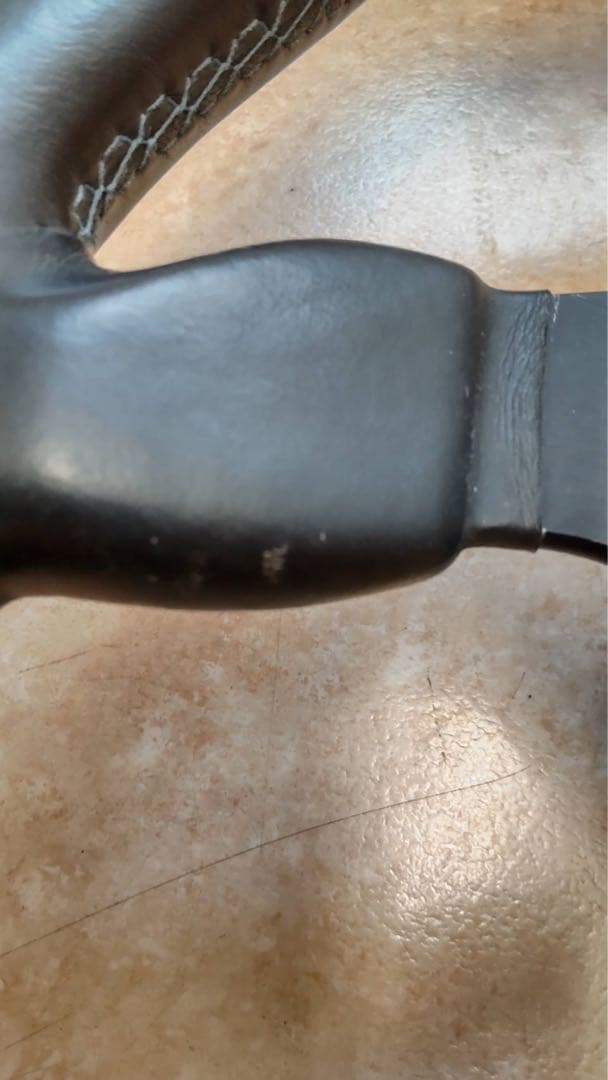 当時物 TOMEI 東名 パワード ブラックレザー ステアリング 3スポーク