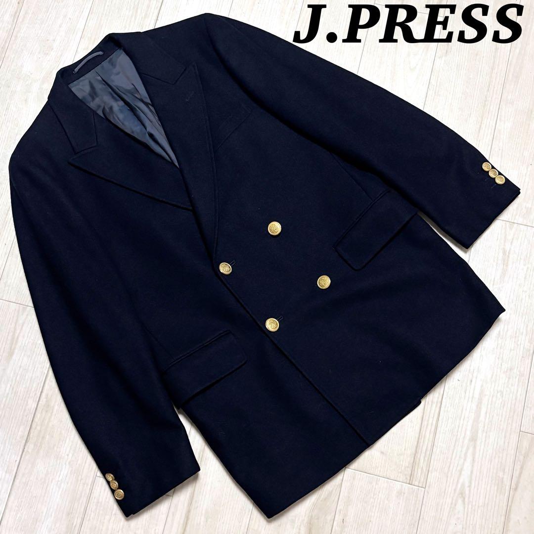 J.PRESS ジェイプレス 紺ブレ ダブル ブレザー 金ボタン Mサイズ 希少