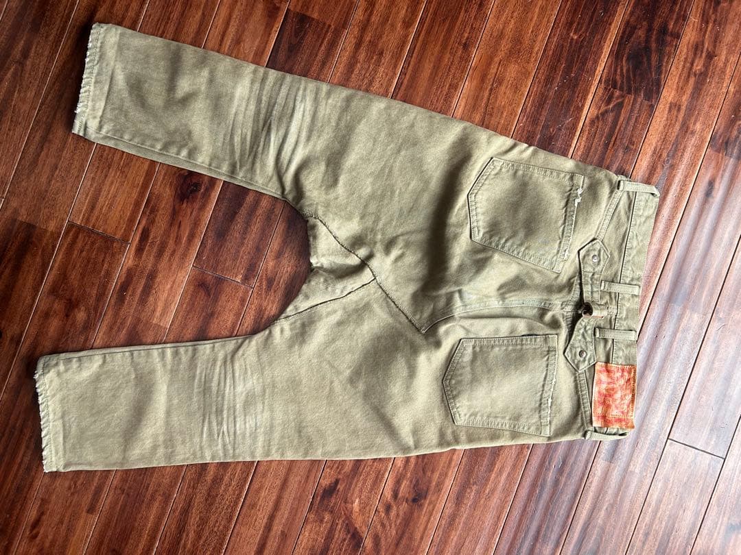 専用⭐︎キャピタル　オリーブ サルエルパンツ フリンジ裾