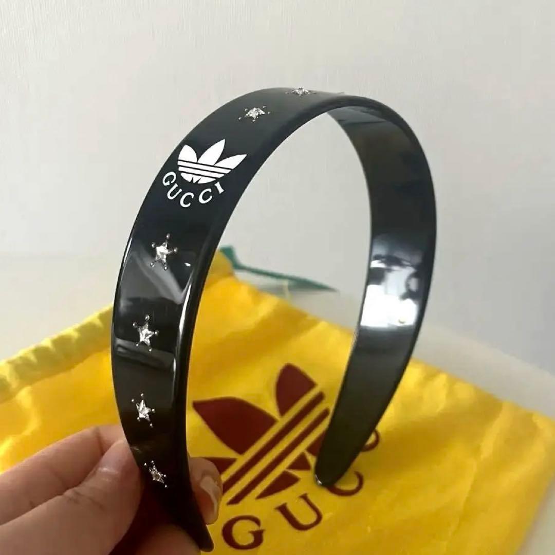 【値下】GUCCI X adidas 限定コラボ スワロフスキーカチューシャ