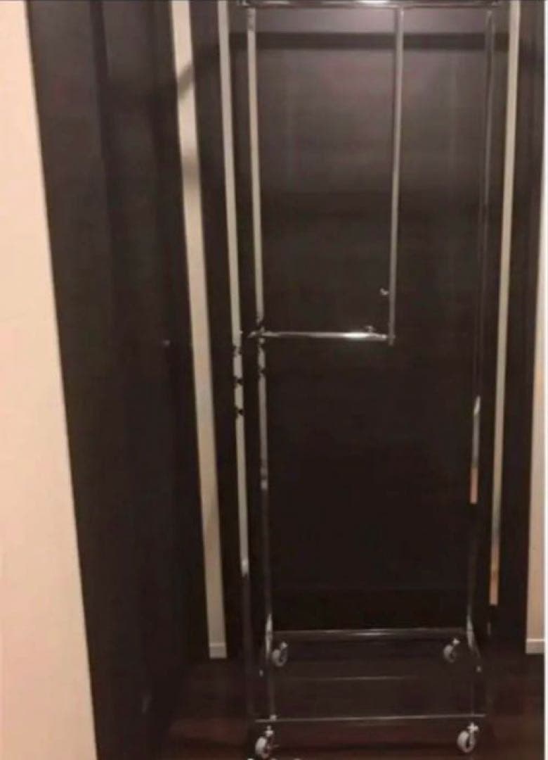 狭いスペースにも便利♪おしゃれ ハンガーラック 衣類収納 ♡ シルバー