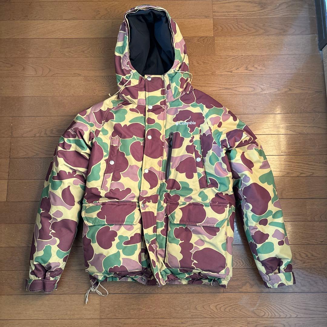 Columbia カモフラージュ ダウンジャケット Mサイズ