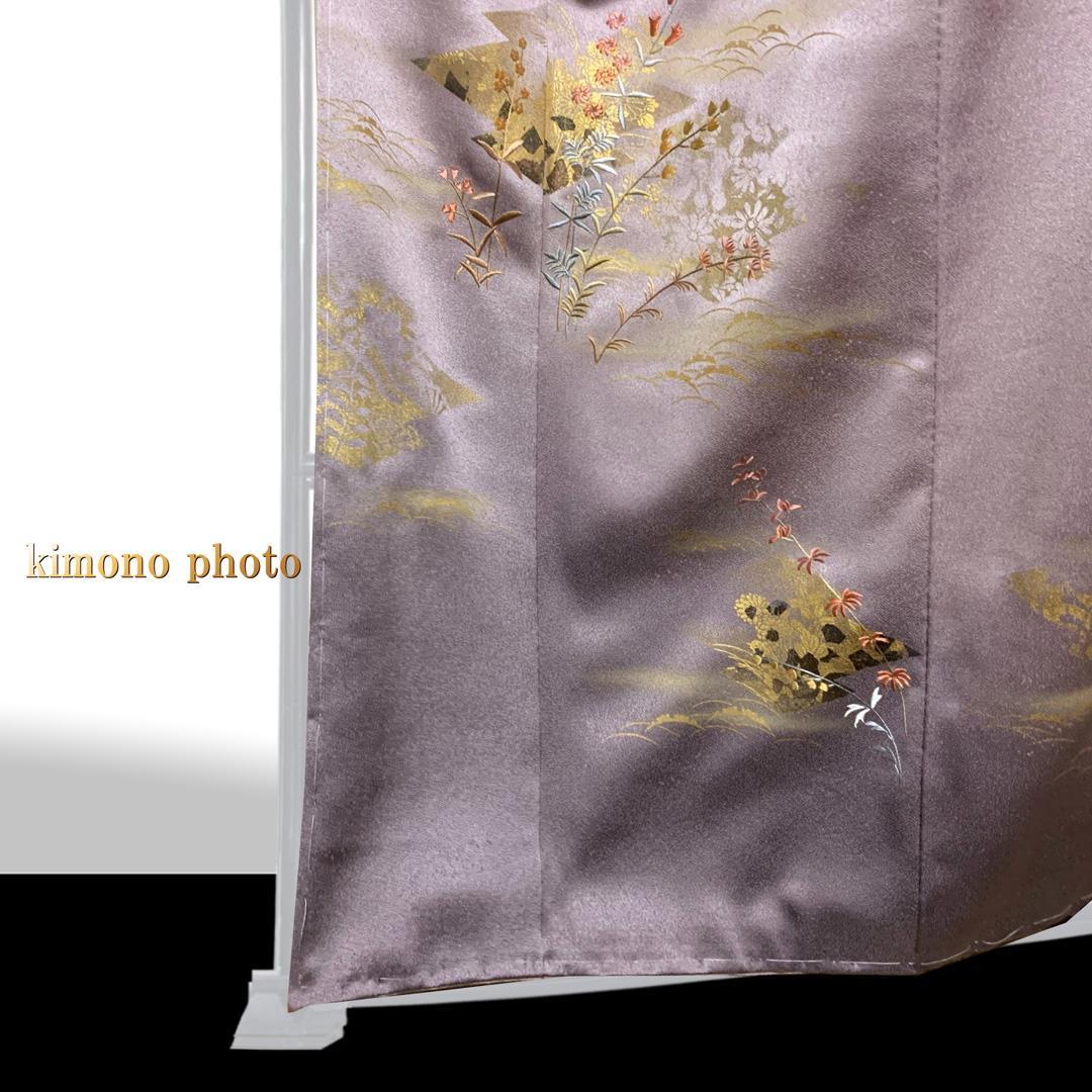 【新品、未使用】正絹【極上逸品】トールサイズ 金彩友禅 刺繍 訪問着フルセット