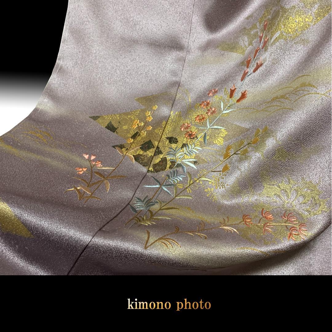 【新品、未使用】正絹【極上逸品】トールサイズ 金彩友禅 刺繍 訪問着フルセット