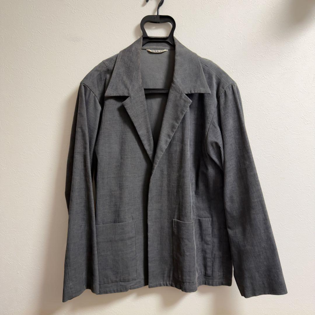 【最終セール】AURALEE ヘンプコーデュロイシャツジャケット