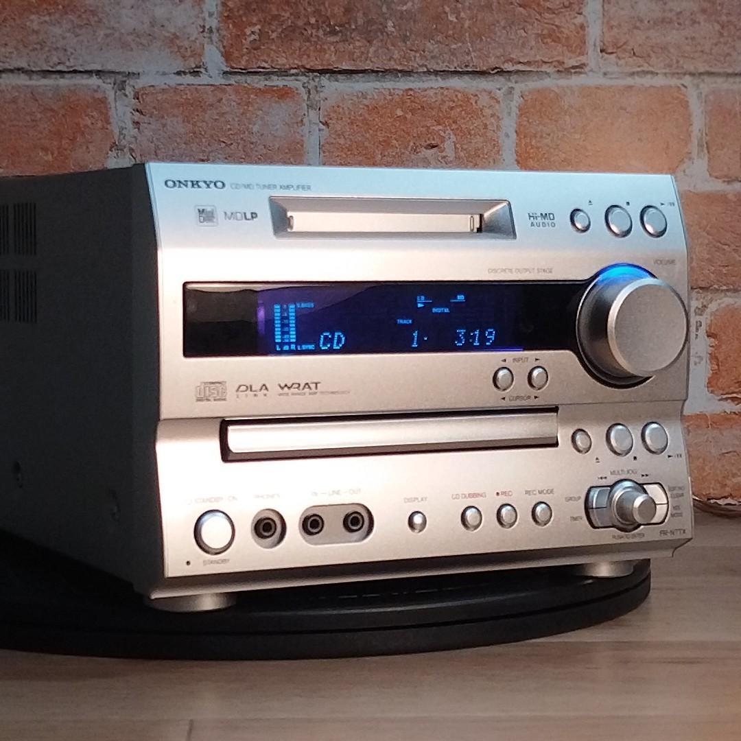 【美品】ONKYO FR-N7TX CD/MD/TUNER ミニコンポ