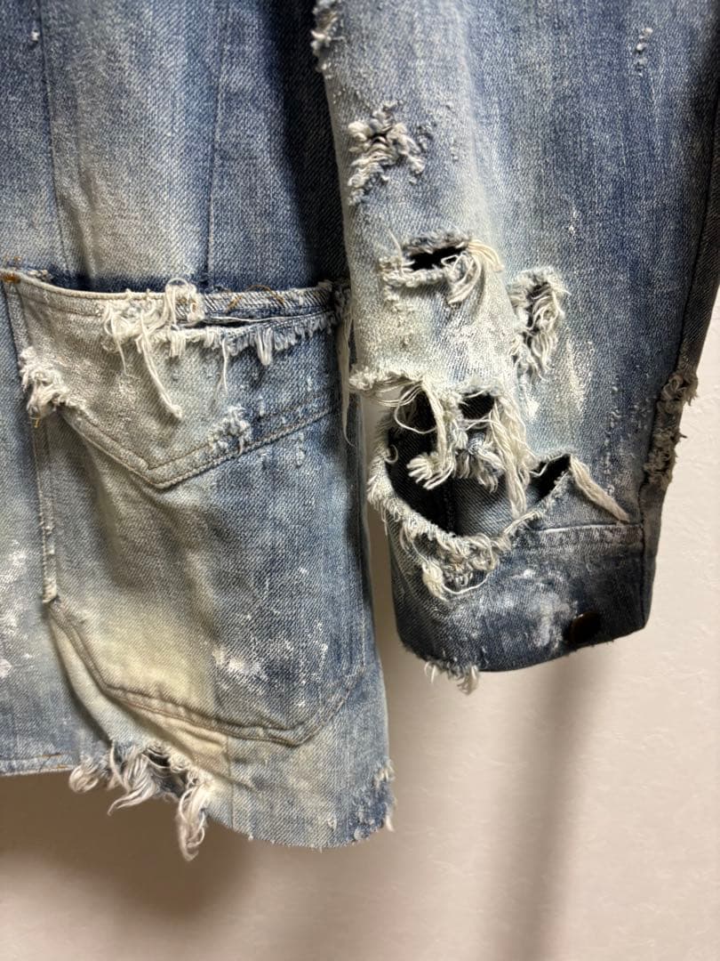 RESURRECTION リザレクション　メンズダメージ加工デニムジャケット