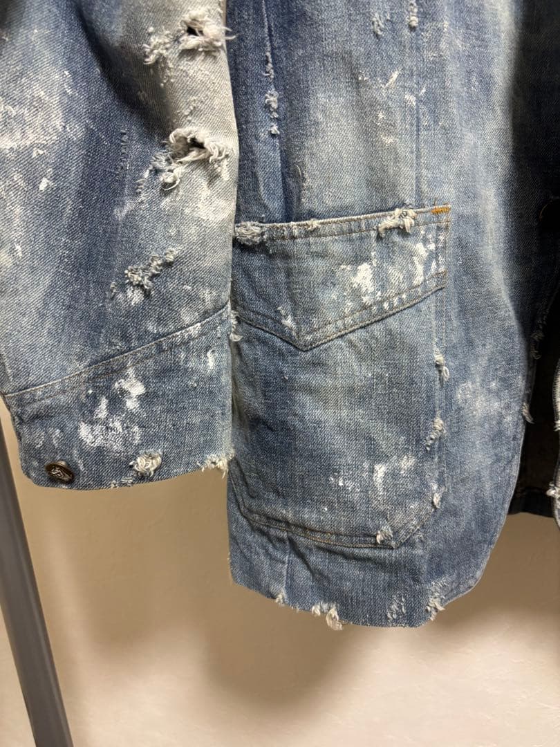 RESURRECTION リザレクション　メンズダメージ加工デニムジャケット