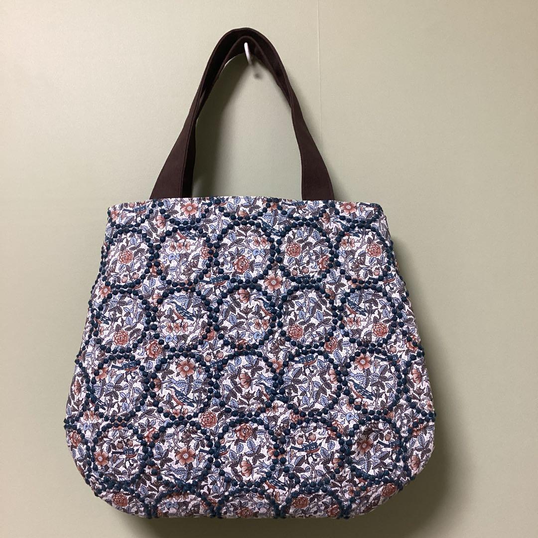 片面ミナペルホネン伊勢丹限定ストロベリーツリートートバッグハンドメイド