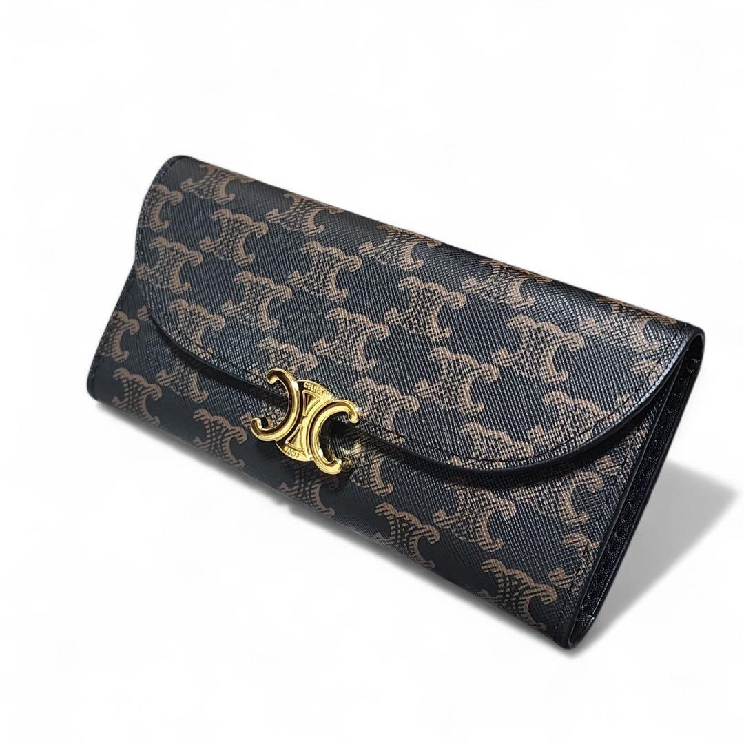 ⭐*️様 CELINE　長財布　トリオンフ　ラージフラップ　ノベルティ