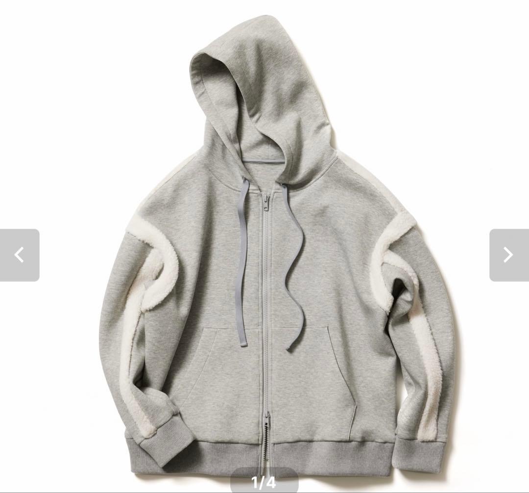 【新品未使用タグ無し】cccmalie シーマリー スウェットボアラインパーカー