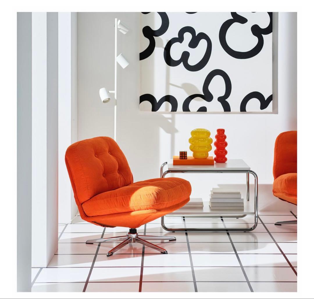 IKEA DYVLINGE ディヴリンゲ オレンジ 1人掛けソファ