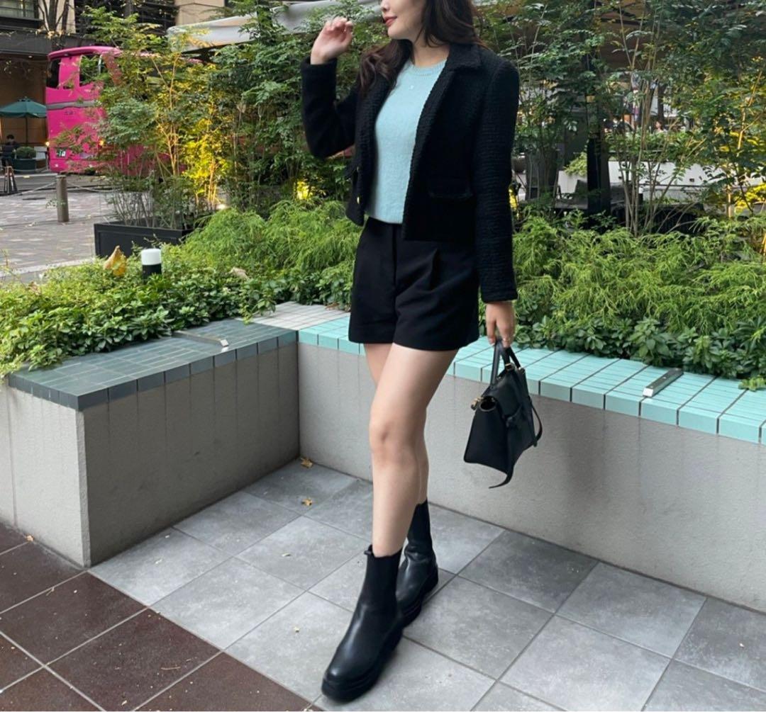 引越しの為値下げしますCELINE ツイードジャケット　ブラック　38