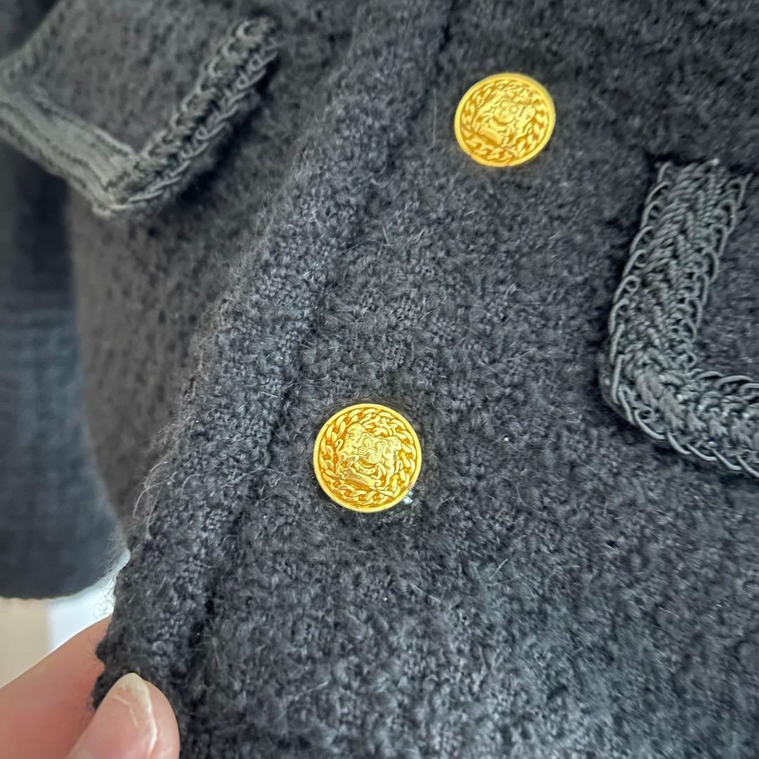 引越しの為値下げしますCELINE ツイードジャケット　ブラック　38