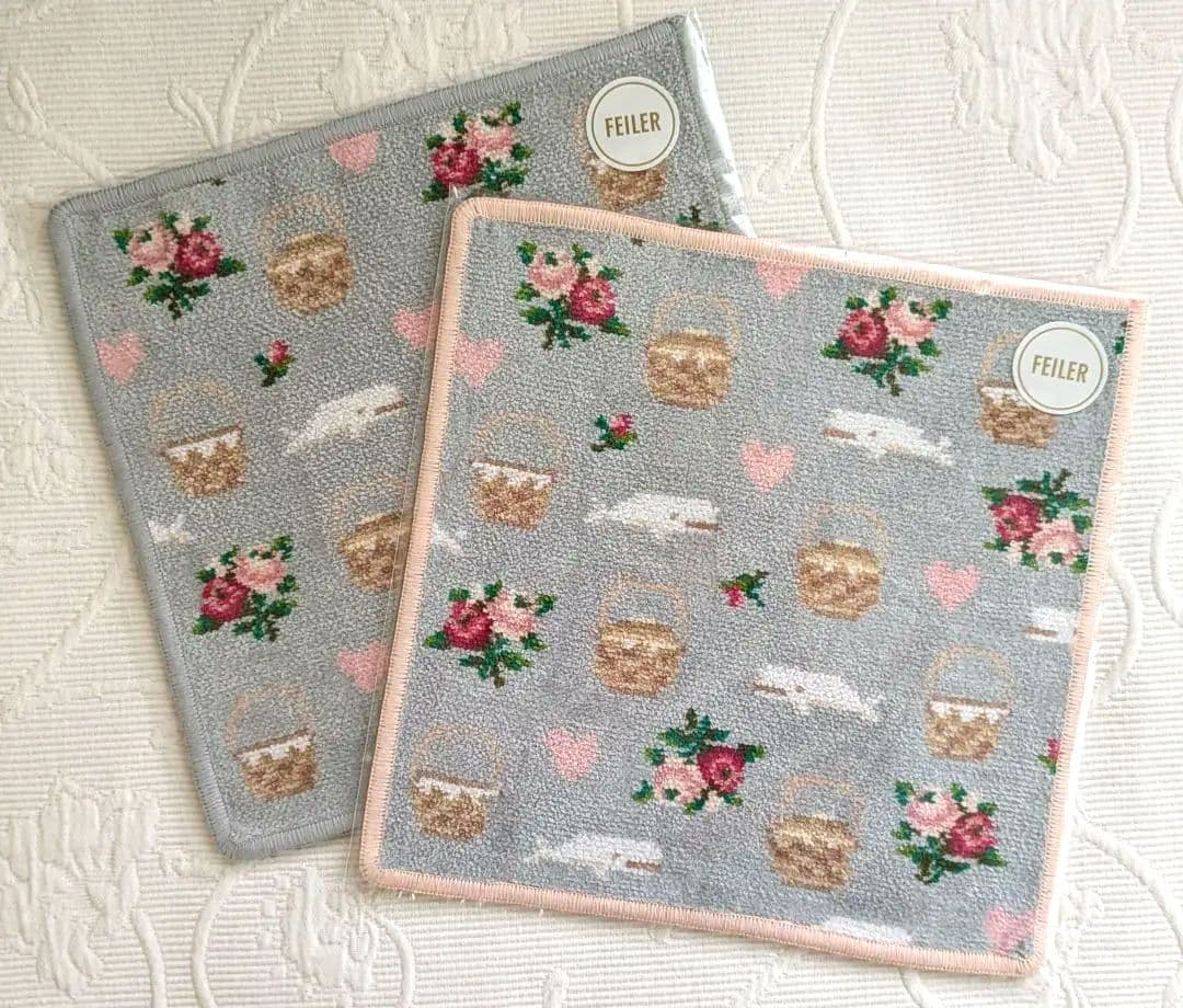 FEILER×NANTUCKET BASKET ROSEハンカチ2枚セット