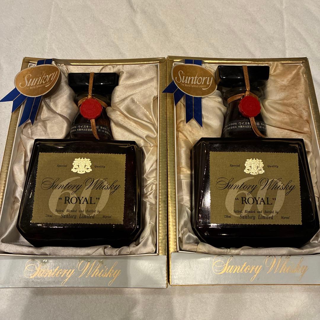 サントリー ローヤル60ウイスキー 2本セット　未開栓