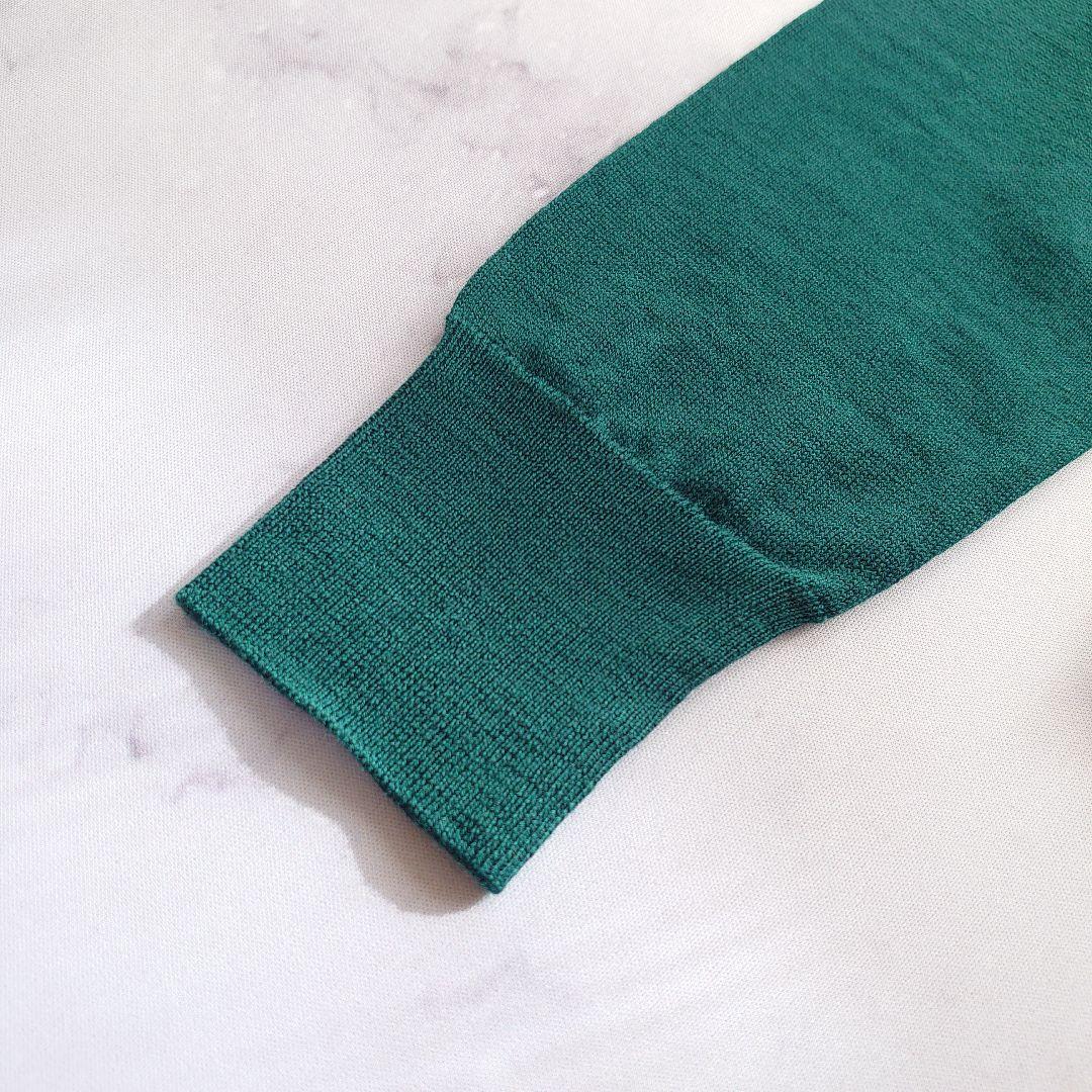 現行タグ ジョンスメドレー エクストラファインメリノウール 長袖カーディガン S