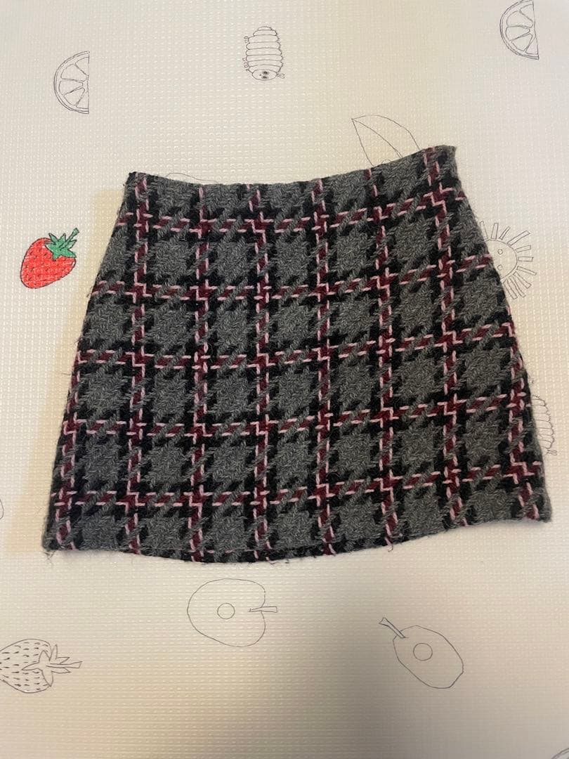 Miu Miu チェック柄ミニスカート 36