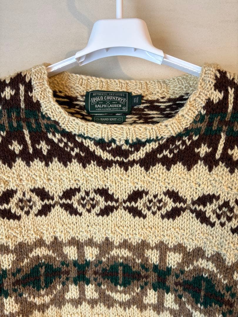 ポロカントリー　ハンドニットM ラルフローレン　RRL フェアアイル