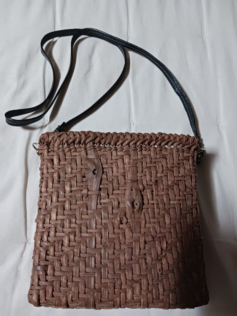 【未使用】山葡萄かごショルダーバック 国産